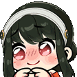 waifu_YorBashful emote