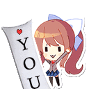 07Monika_loveyou emote