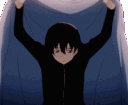 V_anime_hidesad emote