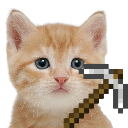 Cat_With_A_Minecraft_Iron_Pick emote