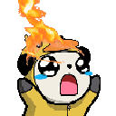 2PandaFire emote