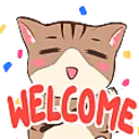 WelcomeNeko emote