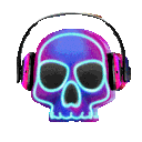 NeonMusicSkull emote