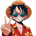 20699luffypeacesign emote
