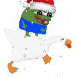 christmaspeperidingagoose emote
