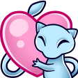 MewHeart emote