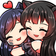Animehug emote