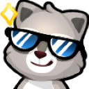 raccoonCool128x128 emote