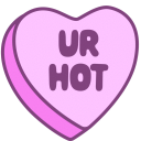 CandyHeartURHOT emote