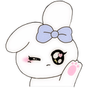 WhiteBunnyWave emote