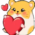 HamsterHeart emote