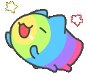 rainbowcatblob emote