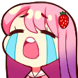 waifuStrawberryCry emote