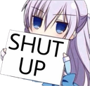 9437animeshutup emote