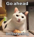 Imlisteninggoahead emote