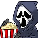 ghostfacepopcorn emote