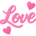lovetextpink Emote