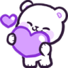 purple_heart_bear emote