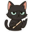 angryblackcat emote