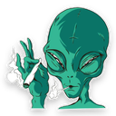 3AlienSmoke emote