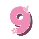 pinknineheartflower9 Emote