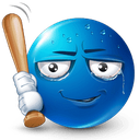 be_blueholdingbat Emote