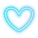 bluneonheart emote