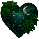 HeartGothGreen emote