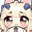 waifuBlondeGirlShyASF emote