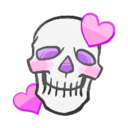 Skulllove emote