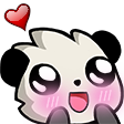 PandaBlush emote