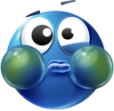 be_bluethrowup emote