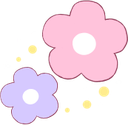60307pinkandpurpleflowers emote