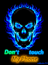BlueScarySkull emote