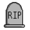 9390pixelriptombstone emote
