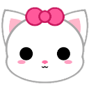CuteWhiteCat emote