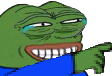 peepoLaughPoint emote