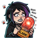alarmed emote