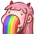 1666zerotworainbowpuke Emote