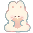 SoftBunnyHeartHug emote