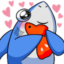 sharklove emote