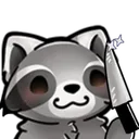 KnifeRaccoon emote