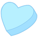 2288bluecandyheart emote