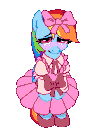 RainbowDash_DressDance emote
