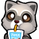 raccoonSip128x128 emote