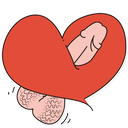 dickinheart emote