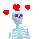 SkeletonLoveStruck emote