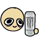 tiredgamerenergydrink emote