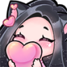 waifunekogirlgivesyouheart emote