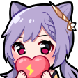 keqingHeart emote